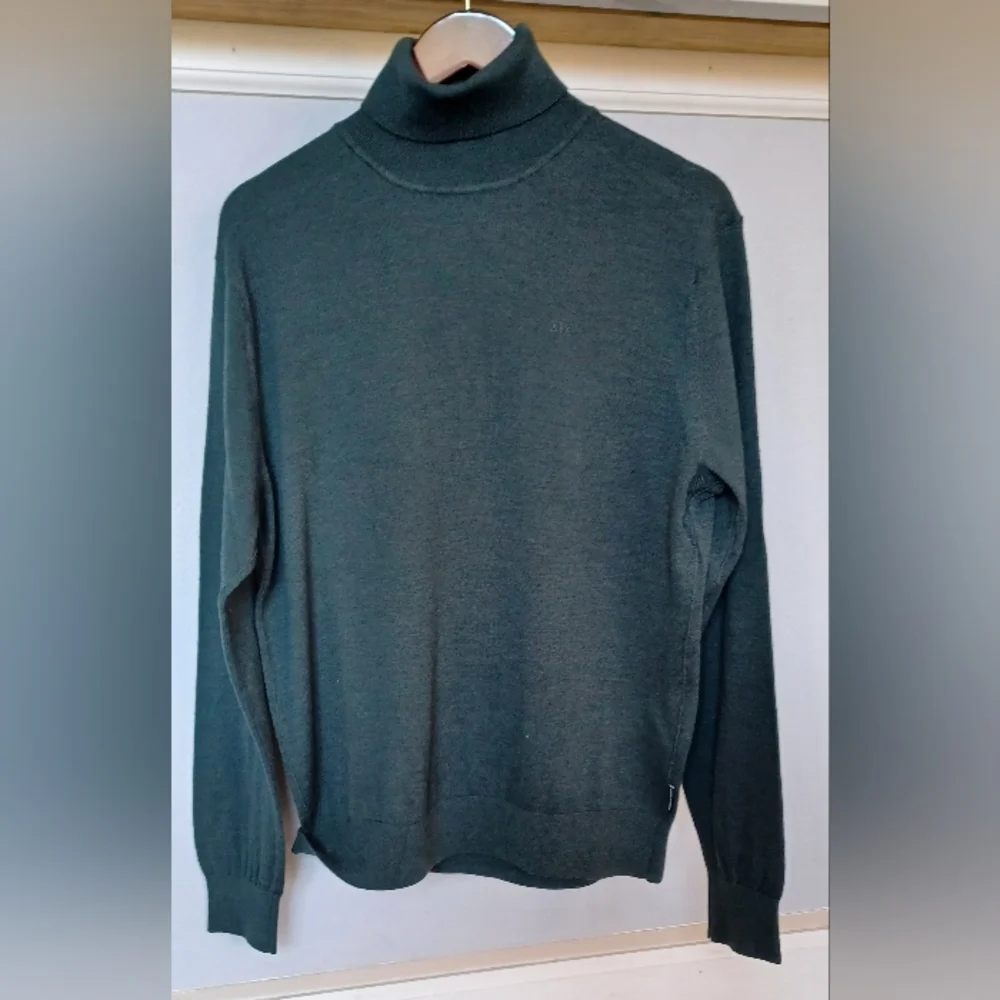 Armani Exchange Men's Turtleneck Sweater in green, Size XL